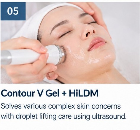 Contour gel applied with an LDM ultrasound device at Face Jion